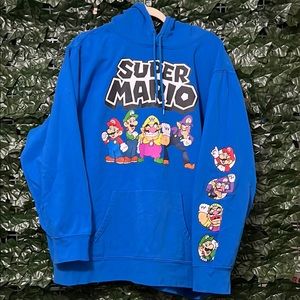 Super Mario Blue Hoodie